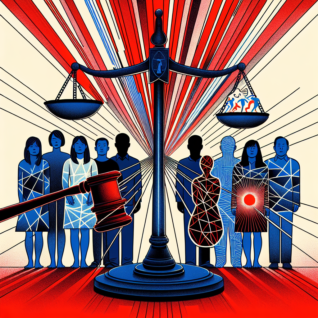 Here's a description for an image to accompany the conclusion section on sexual assault:

A stylized illustration shows a balance scale symbolizing justice, with a gavel on one side and a protective shield on the other. Behind it, silhouettes of diverse Taiwanese figures stand united. Bold red and blue lines intersect, forming a web-like pattern representing the complexity of the issue. A ray of light breaks through, illuminating a path forward, symbolizing hope and progress in addressing sexual assault.