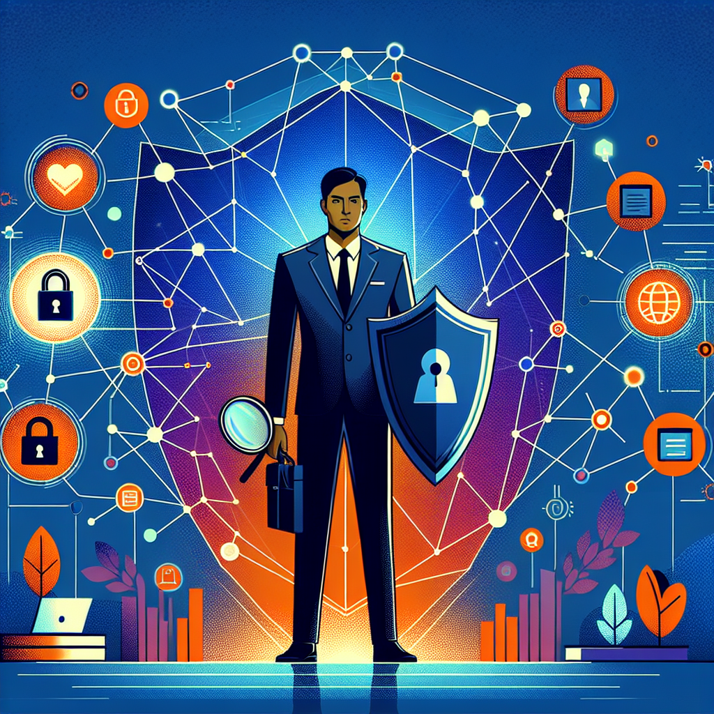 Here's a description for an image to accompany the conclusion section:

A stylized illustration shows a Taiwanese professional in a suit, standing confidently at the center. They're holding a shield in one hand, symbolizing protection, and a magnifying glass in the other, representing vigilance. Behind them, a complex network of interconnected nodes lights up, depicting fraud prevention systems. Bold, contrasting colors of blue and orange create a dynamic backdrop. Clean lines and geometric shapes frame the scene, conveying a modern, professional feel. Symbolic icons of locks, documents, and digital devices float around the figure, emphasizing the themes of security and financial awareness.